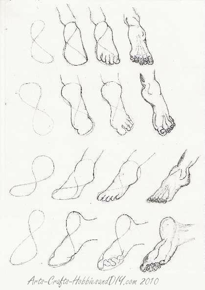figure drawing feet